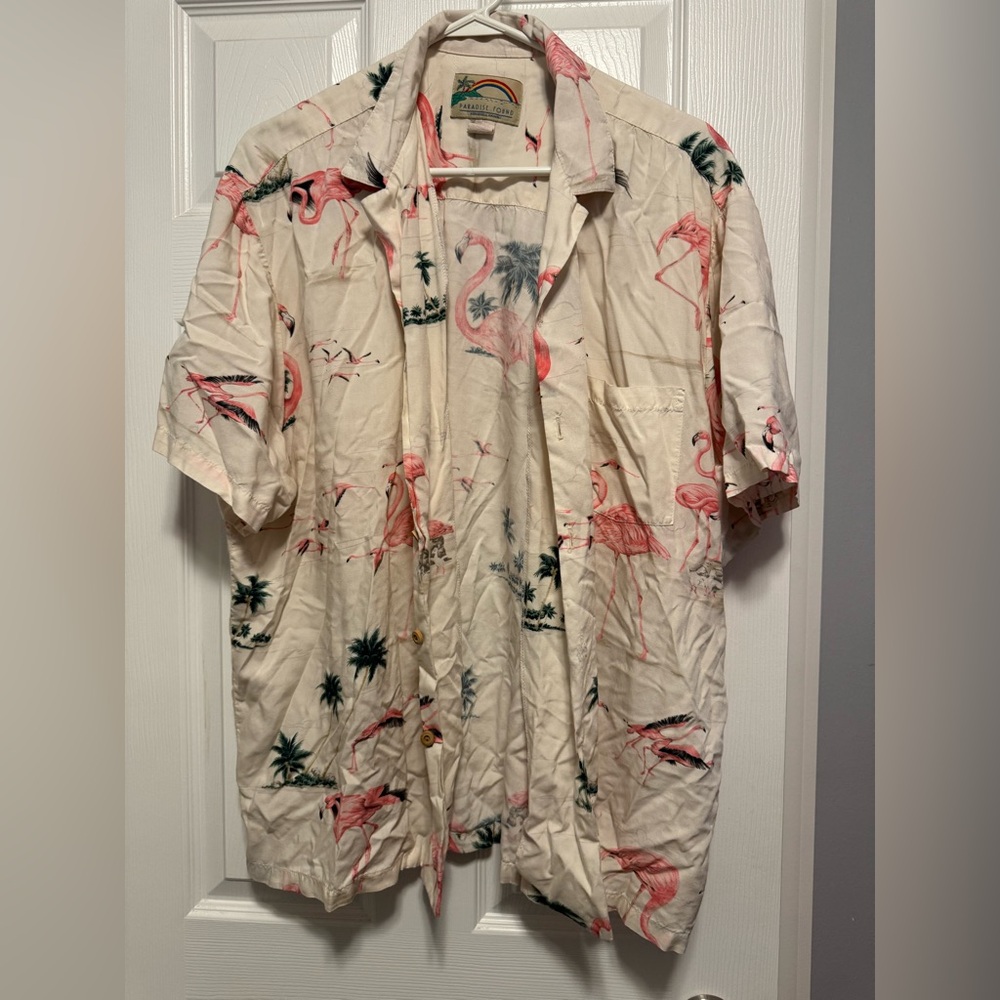 Vintage Flamingo Button down shirt